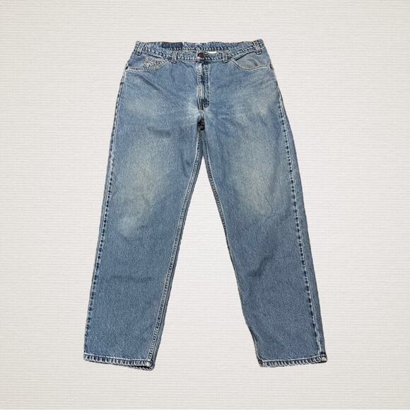 Vintage Levi's 553 Mens Relaxed Fit Straight Leg Denim Jeans 38x32* Light Wash - Picture 1 of 8